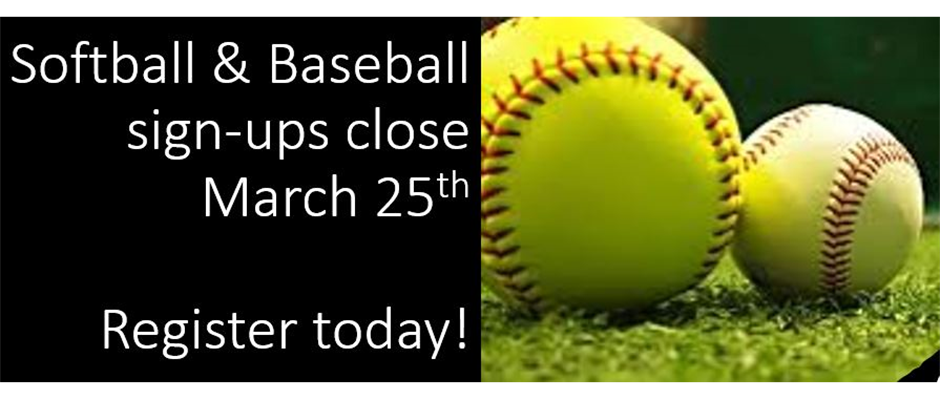 Spring Baseball Registrations