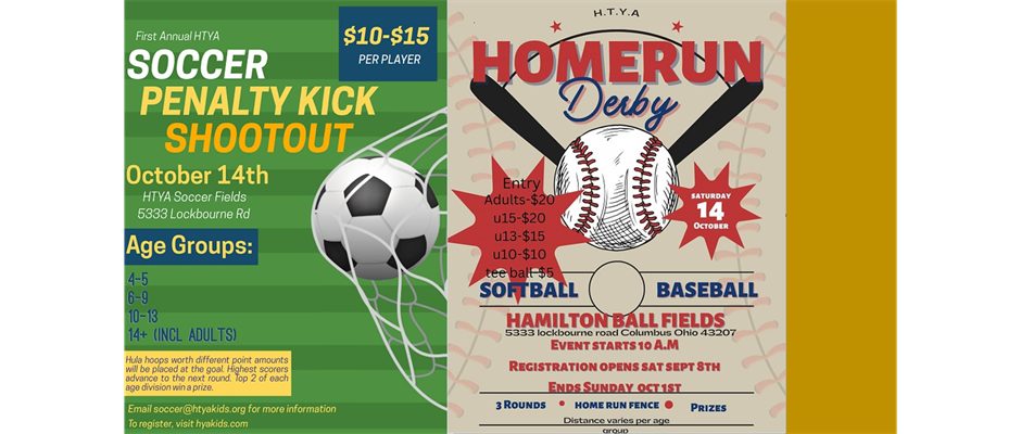HTYA presents HomeRun Derby and Soccer Penalty Kick Shootout